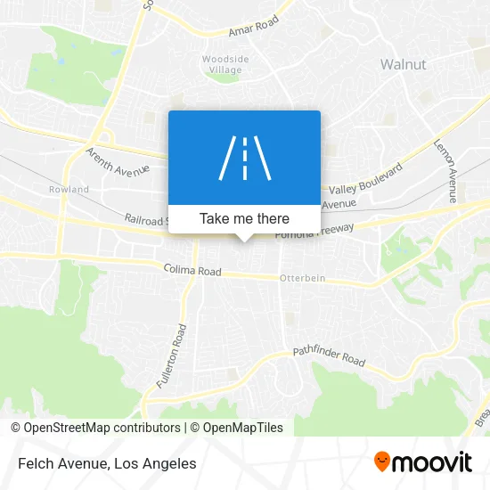 Felch Avenue map