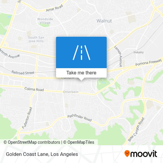 Golden Coast Lane map