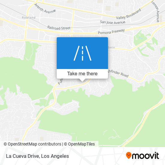 La Cueva Drive map