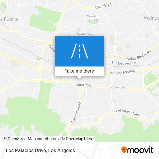 Los Palacios Drive map
