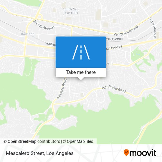 Mescalero Street map