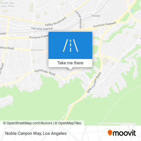 Noble Canyon Way map