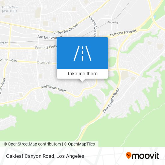 Oakleaf Canyon Road map