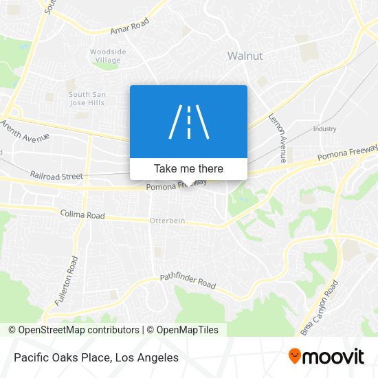 Pacific Oaks Place map