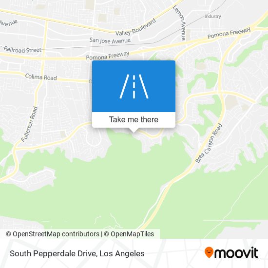 South Pepperdale Drive map