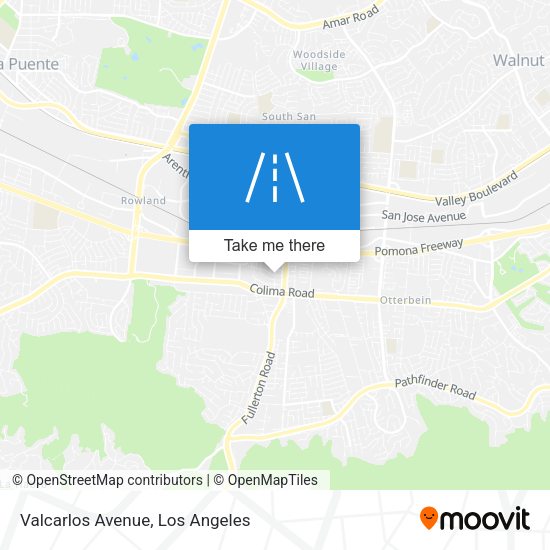Mapa de Valcarlos Avenue