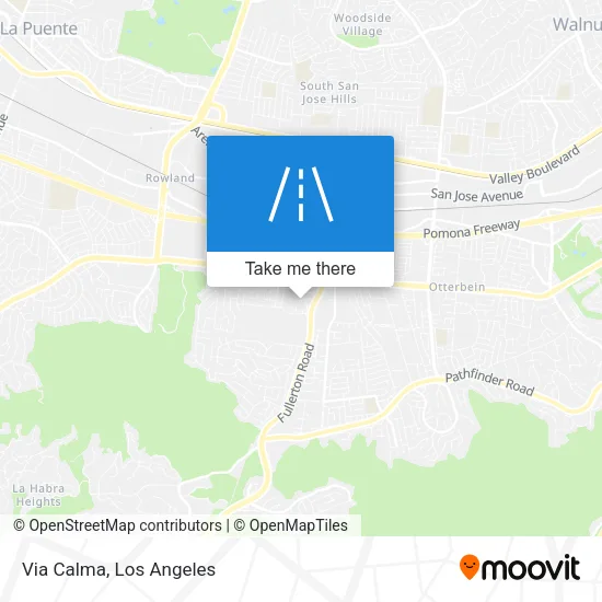 Via Calma map