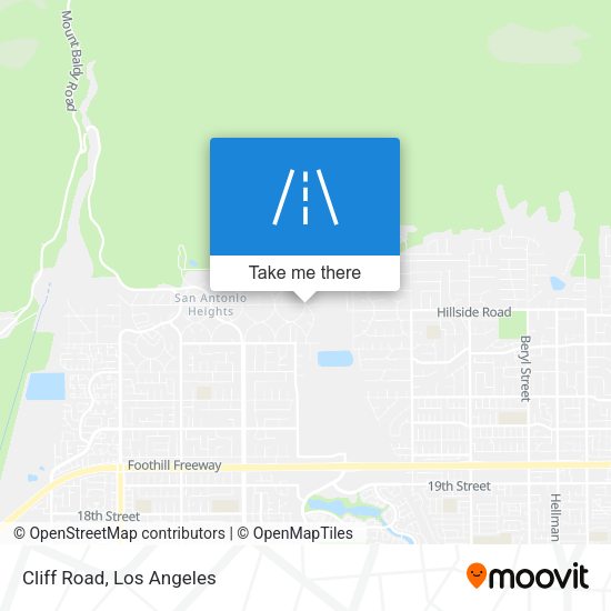 Mapa de Cliff Road