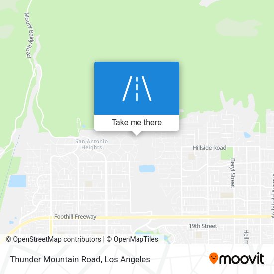 Thunder Mountain Road map