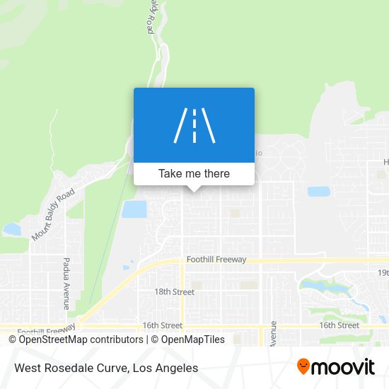 Mapa de West Rosedale Curve