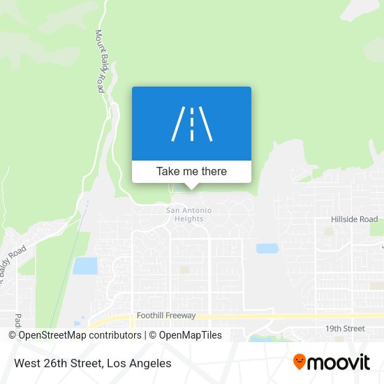 West 26th Street map