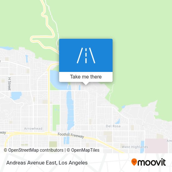 Mapa de Andreas Avenue East