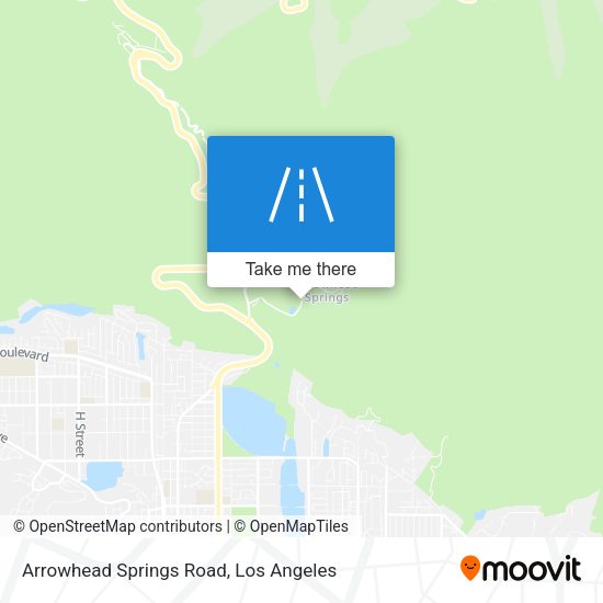 Arrowhead Springs Road map