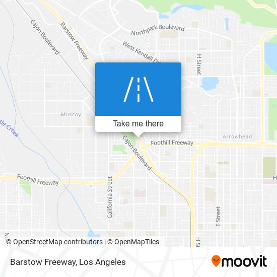 Mapa de Barstow Freeway