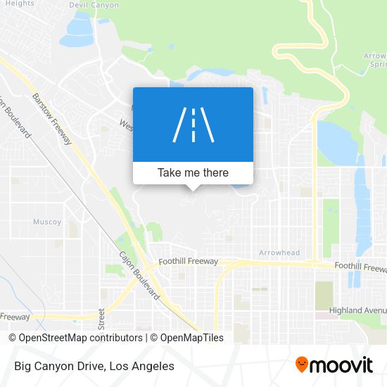 Mapa de Big Canyon Drive