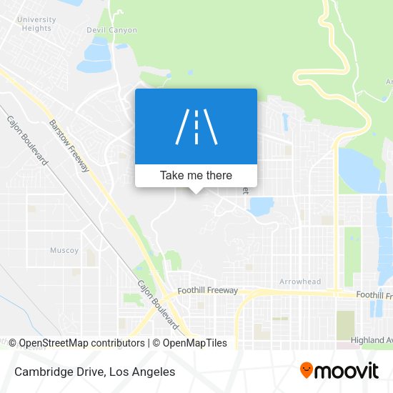 Mapa de Cambridge Drive