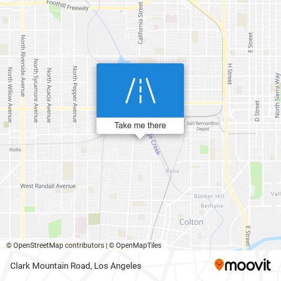 Clark Mountain Road map