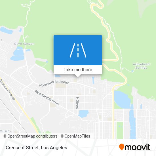 Mapa de Crescent Street