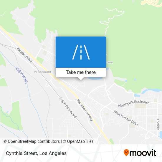 Mapa de Cynthia Street