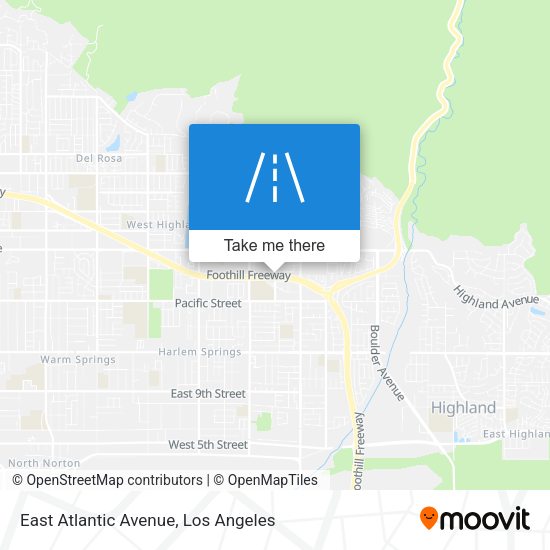 Mapa de East Atlantic Avenue