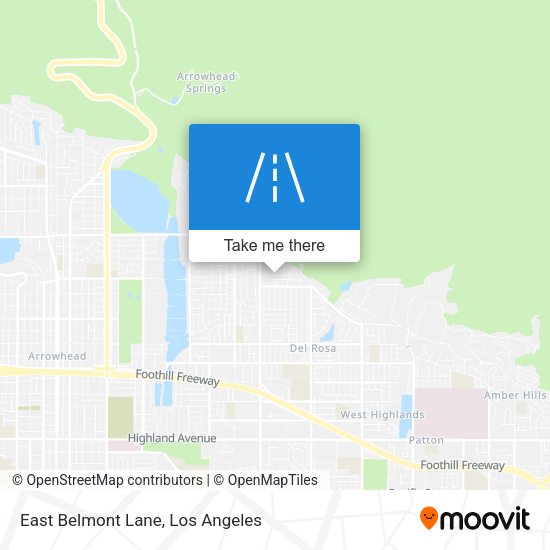 East Belmont Lane map