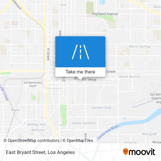 East Bryant Street map
