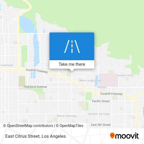 East Citrus Street map
