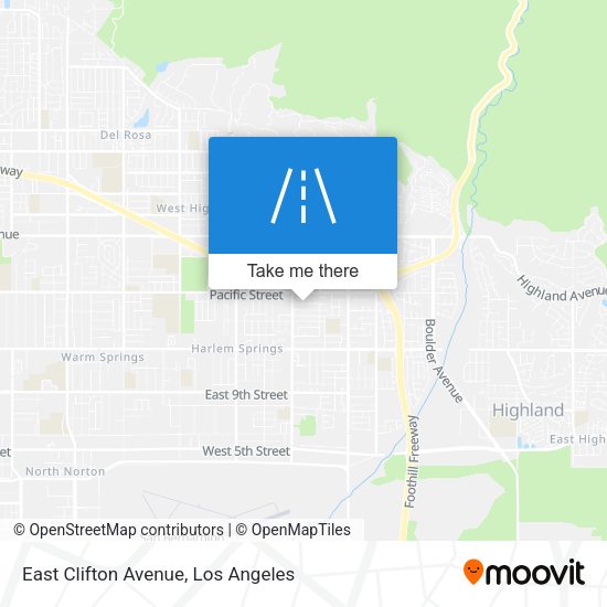 East Clifton Avenue map