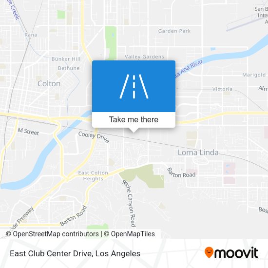 Mapa de East Club Center Drive