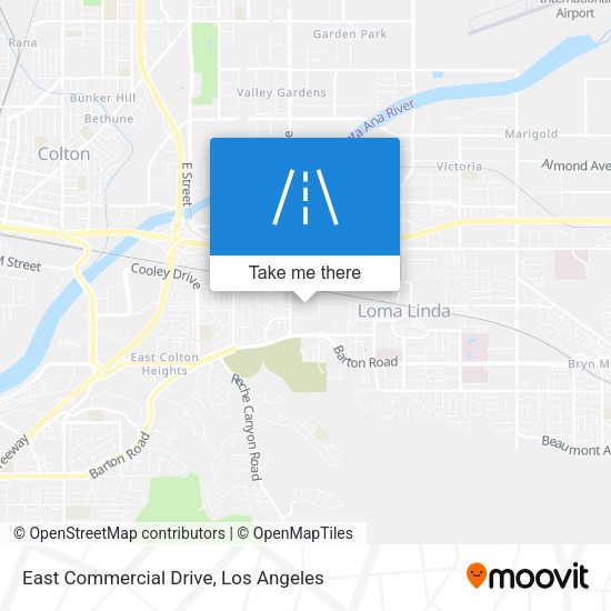 East Commercial Drive map