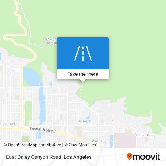 Mapa de East Daley Canyon Road