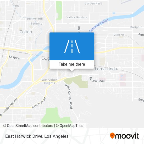 Mapa de East Harwick Drive