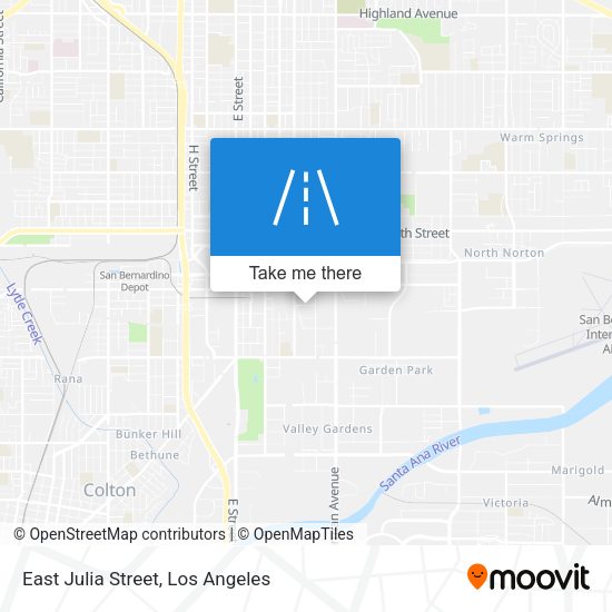 East Julia Street map