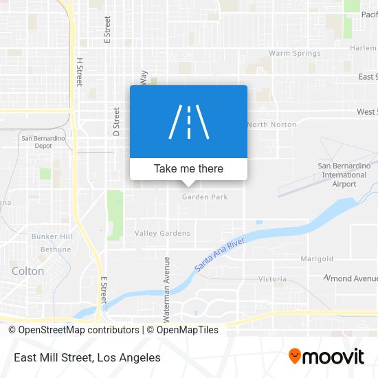 East Mill Street map