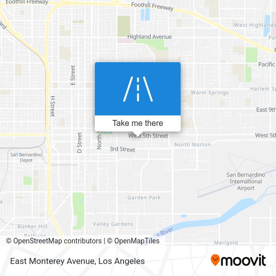 East Monterey Avenue map