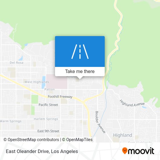 East Oleander Drive map