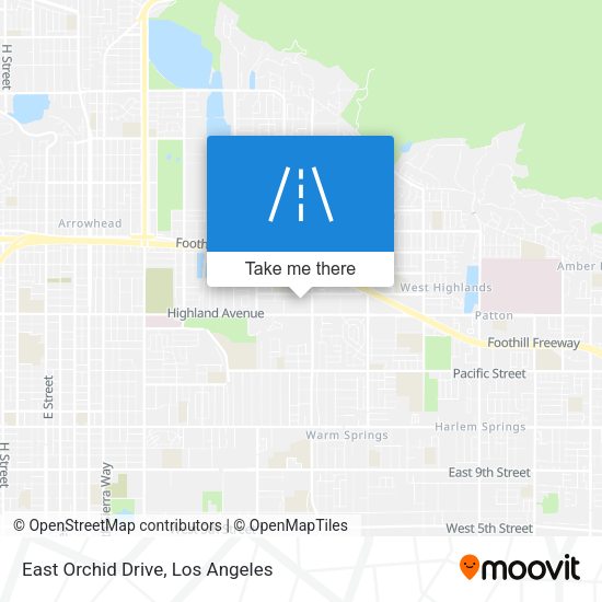 East Orchid Drive map