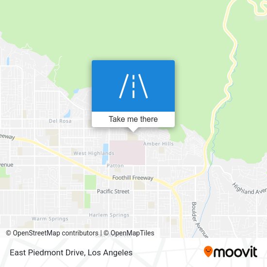 East Piedmont Drive map
