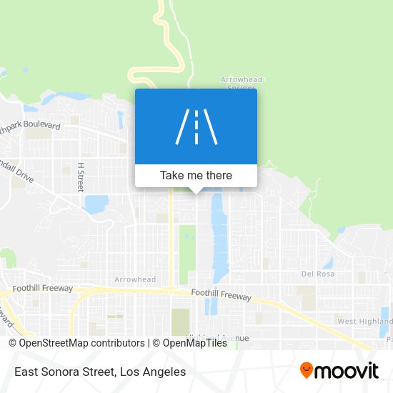 East Sonora Street map
