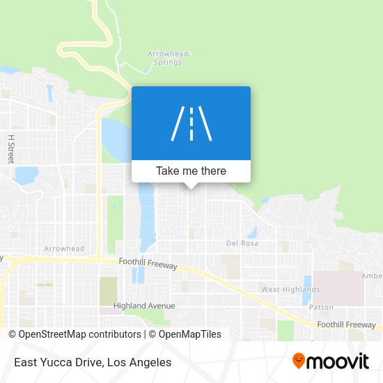 East Yucca Drive map