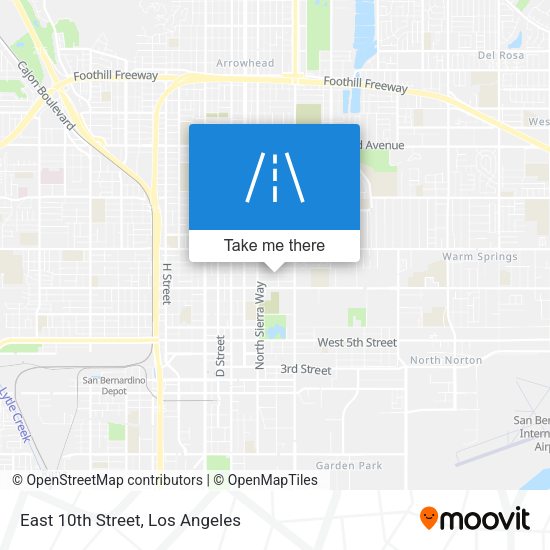 Mapa de East 10th Street