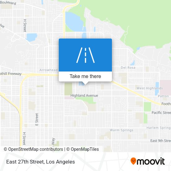 East 27th Street map