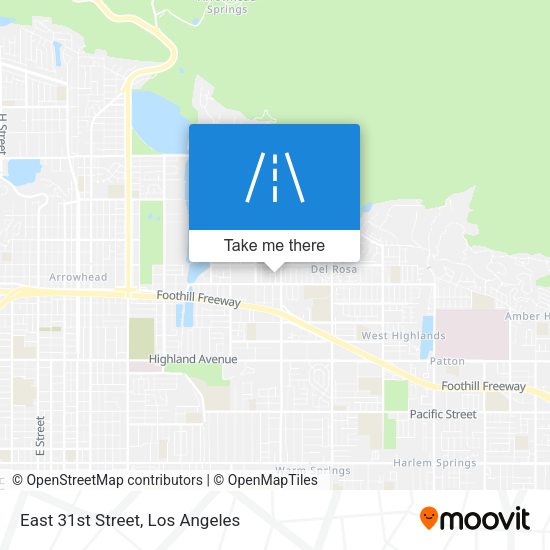 East 31st Street map