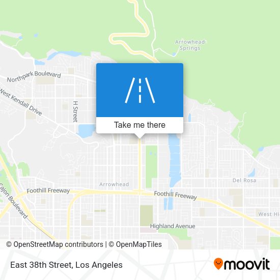 East 38th Street map