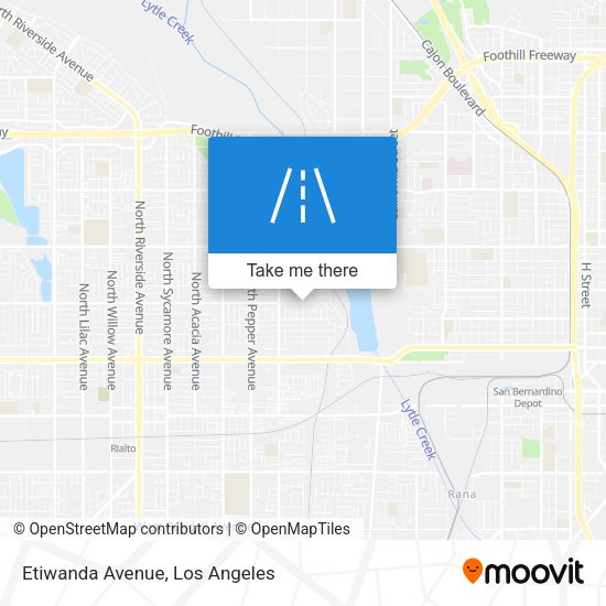 Etiwanda Avenue map