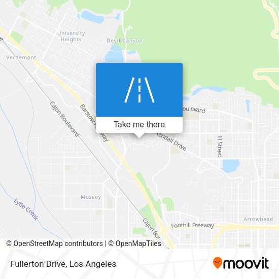 Fullerton Drive map
