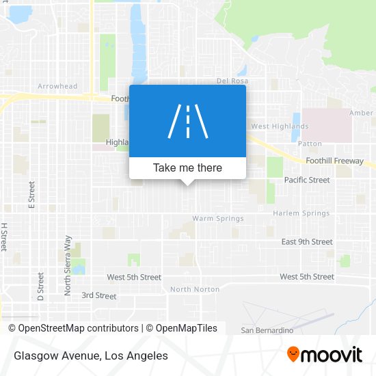 Mapa de Glasgow Avenue