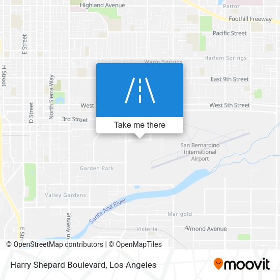 Harry Shepard Boulevard map