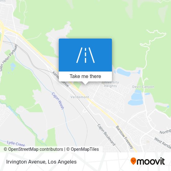 Mapa de Irvington Avenue