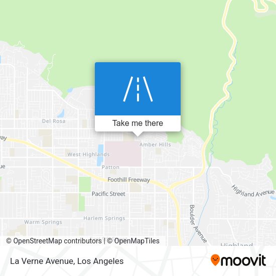 Mapa de La Verne Avenue